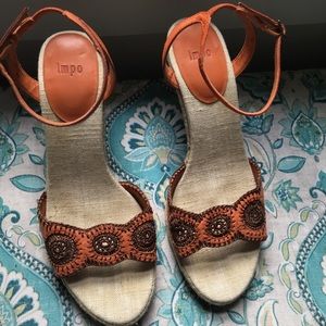 SUPER NICE Burnt Orange Leather Sandals